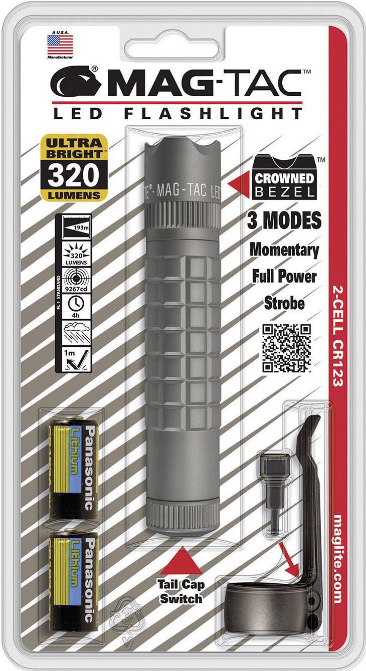 MAG LED Technology MAG-TAC Crowned Bezel WF SG2LRC6 LED Taschenlampe batteriebetrieben 320 lm 4 h 136 g