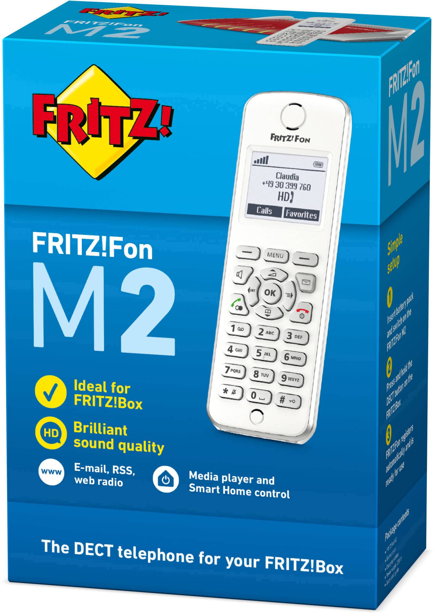 FRITZ! FRITZ!Fon M2 International DECT Mobilteil Weiß
