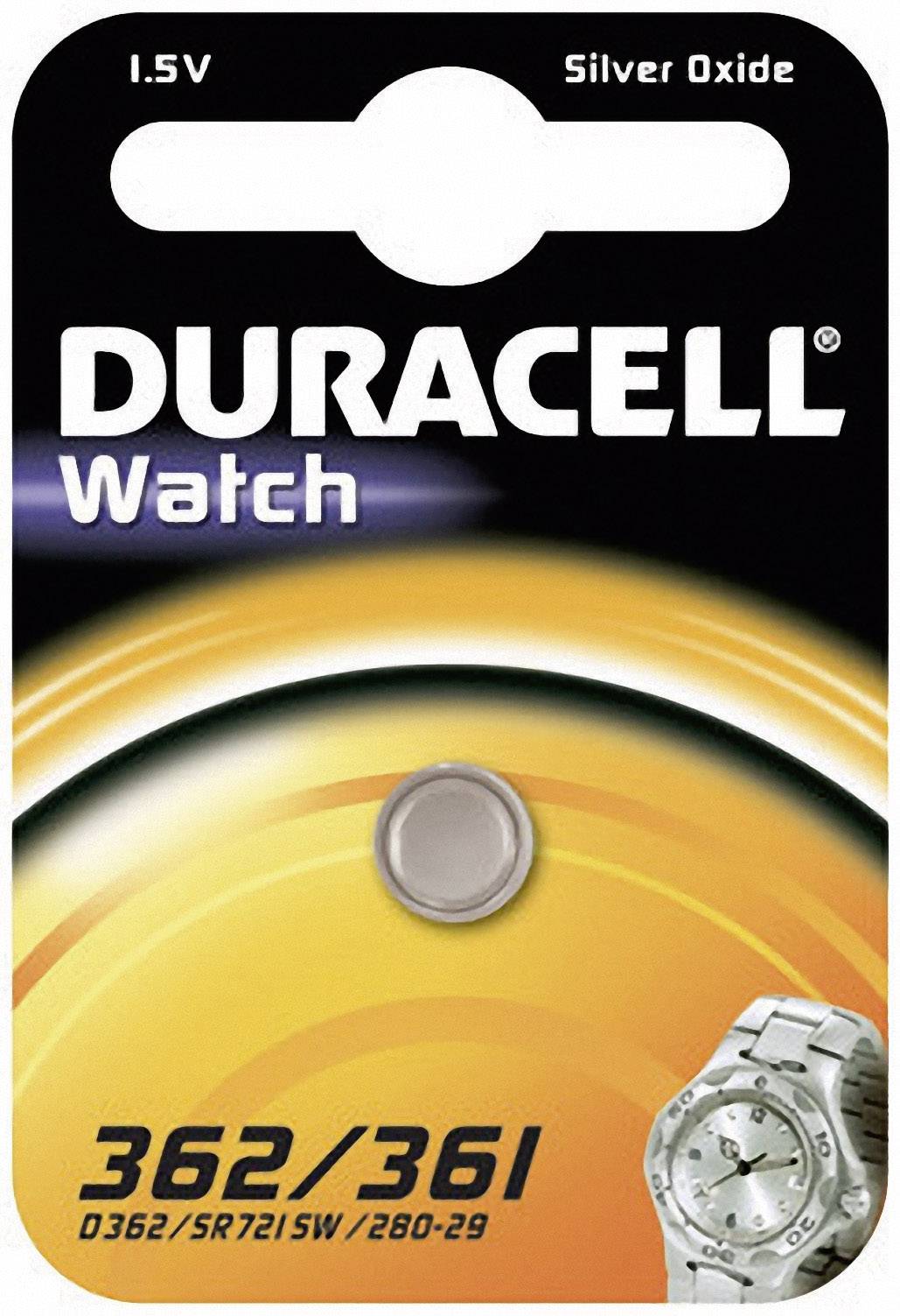 Duracell Knopfzelle 362 1.55 V 1 St. 24 mAh Silberoxid SR58
