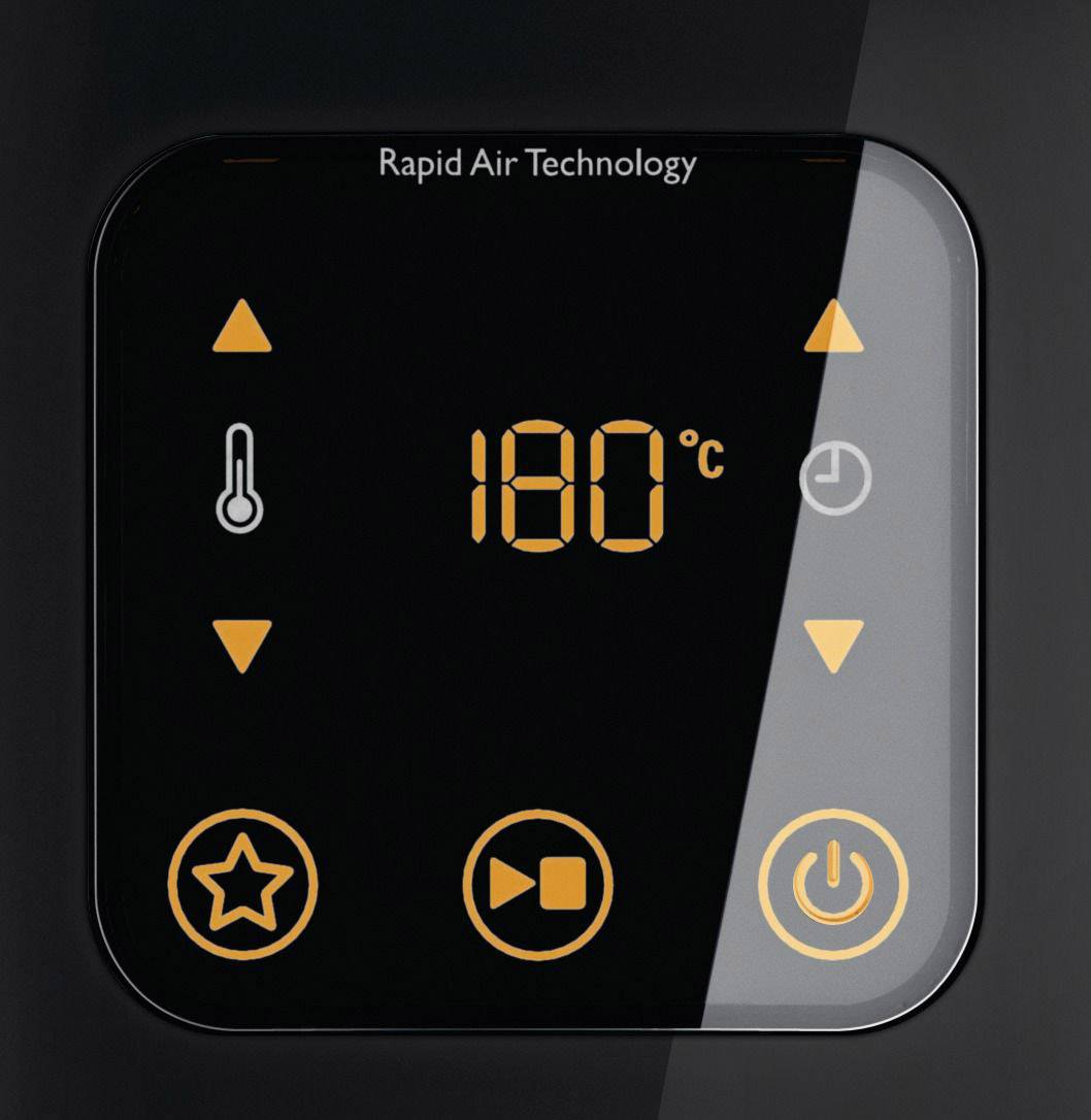 Philips Home Airfryer XL HD9240/90 Heißluft-Fritteuse 3 l 2100 W mit manueller Temperatureinstellung, Timerfunktion Schwarz