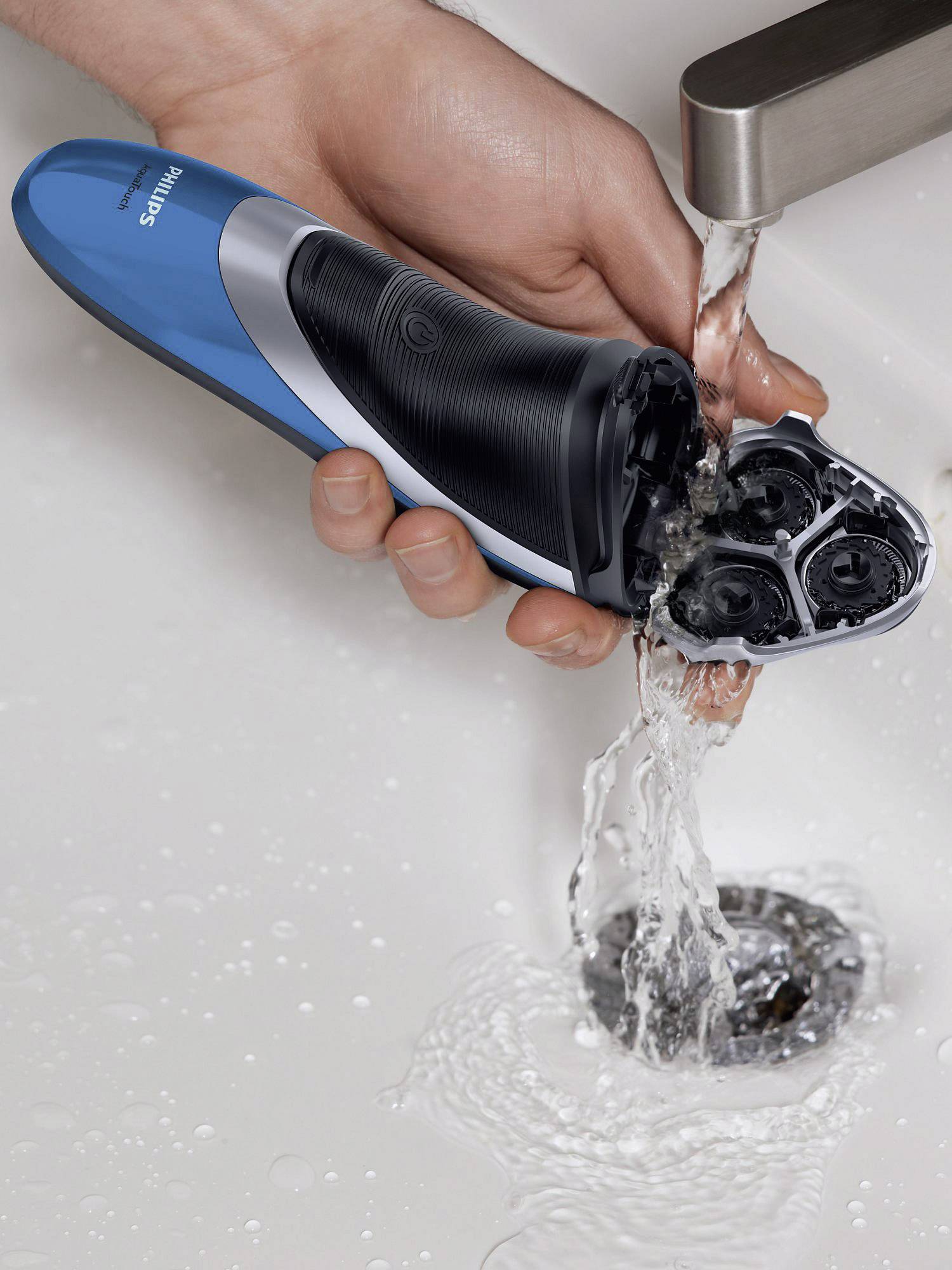 Philips Bodycare AquaTouch AT890/26 Rotationsrasierer Schwarz, Türkis, Silber