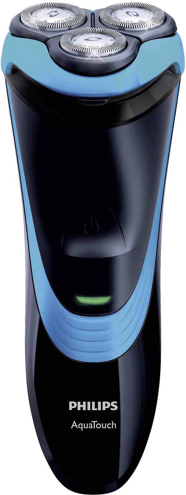 Philips Rotationsrasierer AquaTouch AT750/16 Schwarz, Türkis