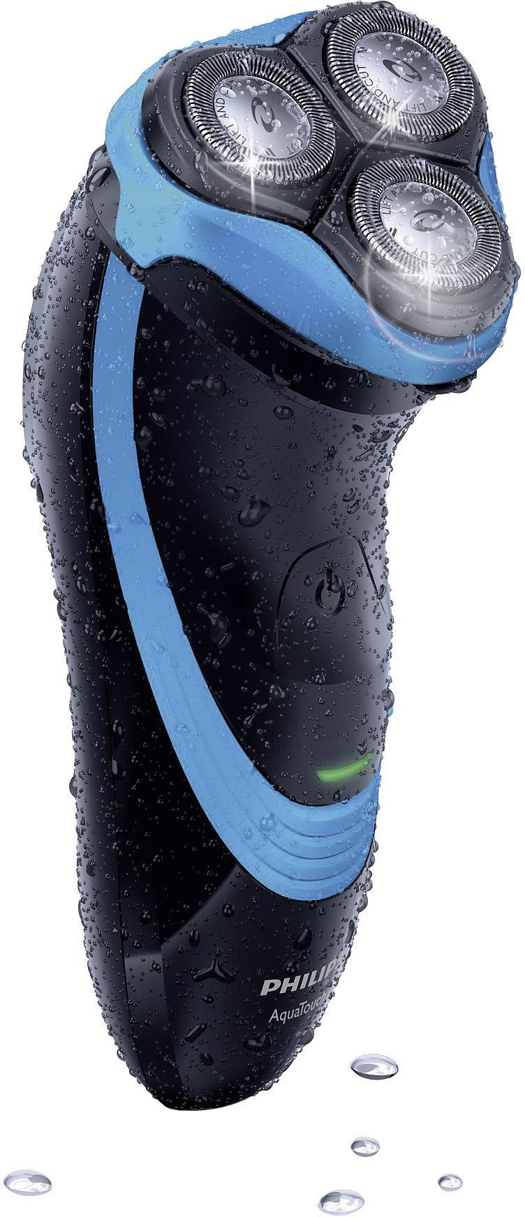 Philips Rotationsrasierer AquaTouch AT750/16 Schwarz, Türkis