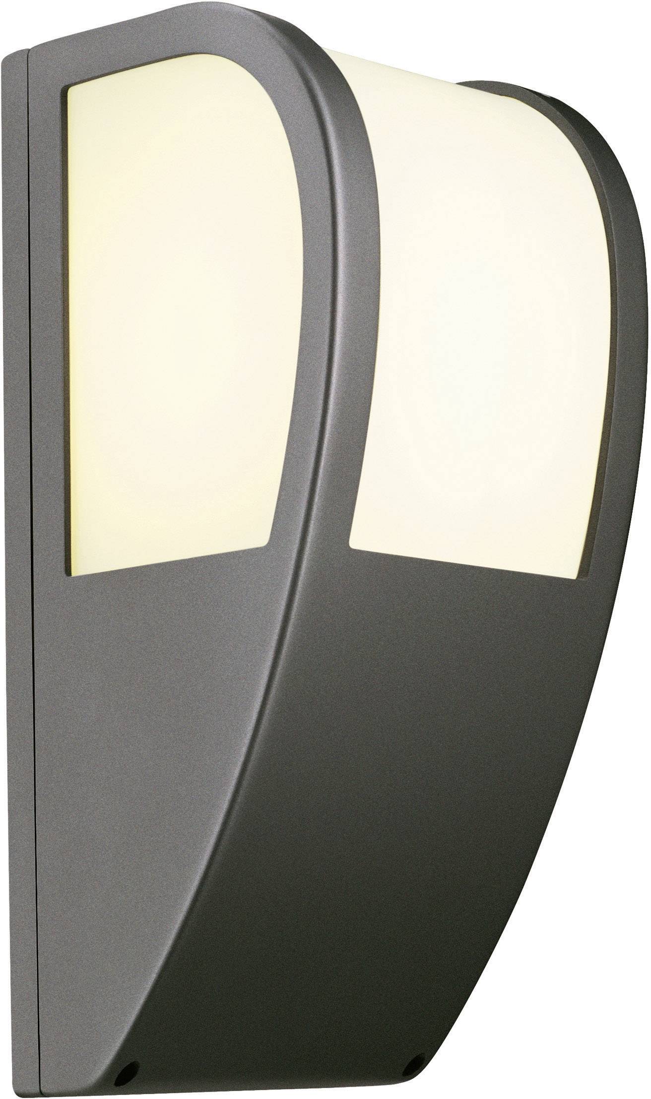 SLV Keras 227176 Außenwandleuchte Energiesparlampe, LED E27 24W Anthrazit