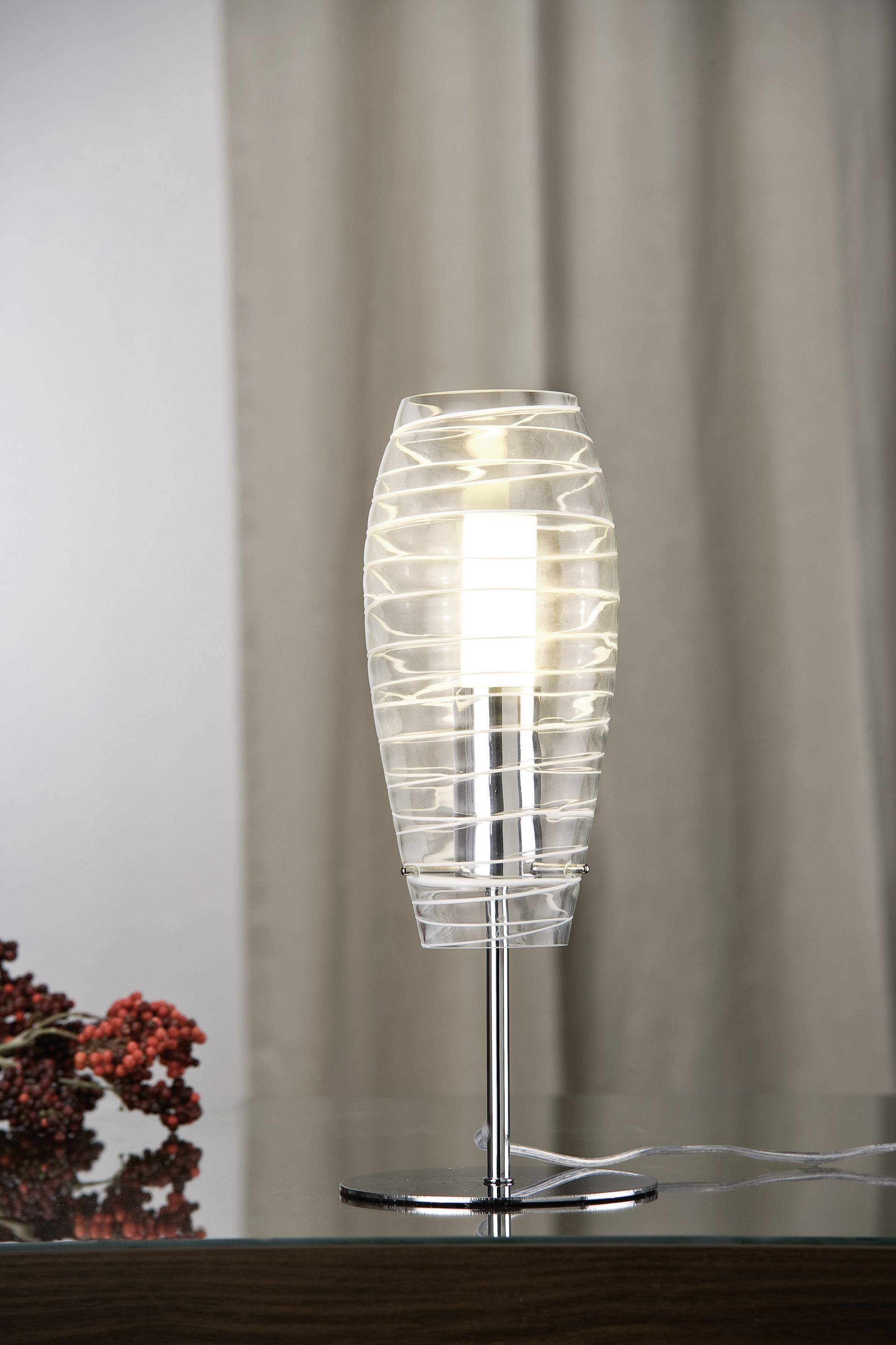Paulmann Biodola 99864 Lampenschirm handgefertigt Glas, Weiß (transparent)