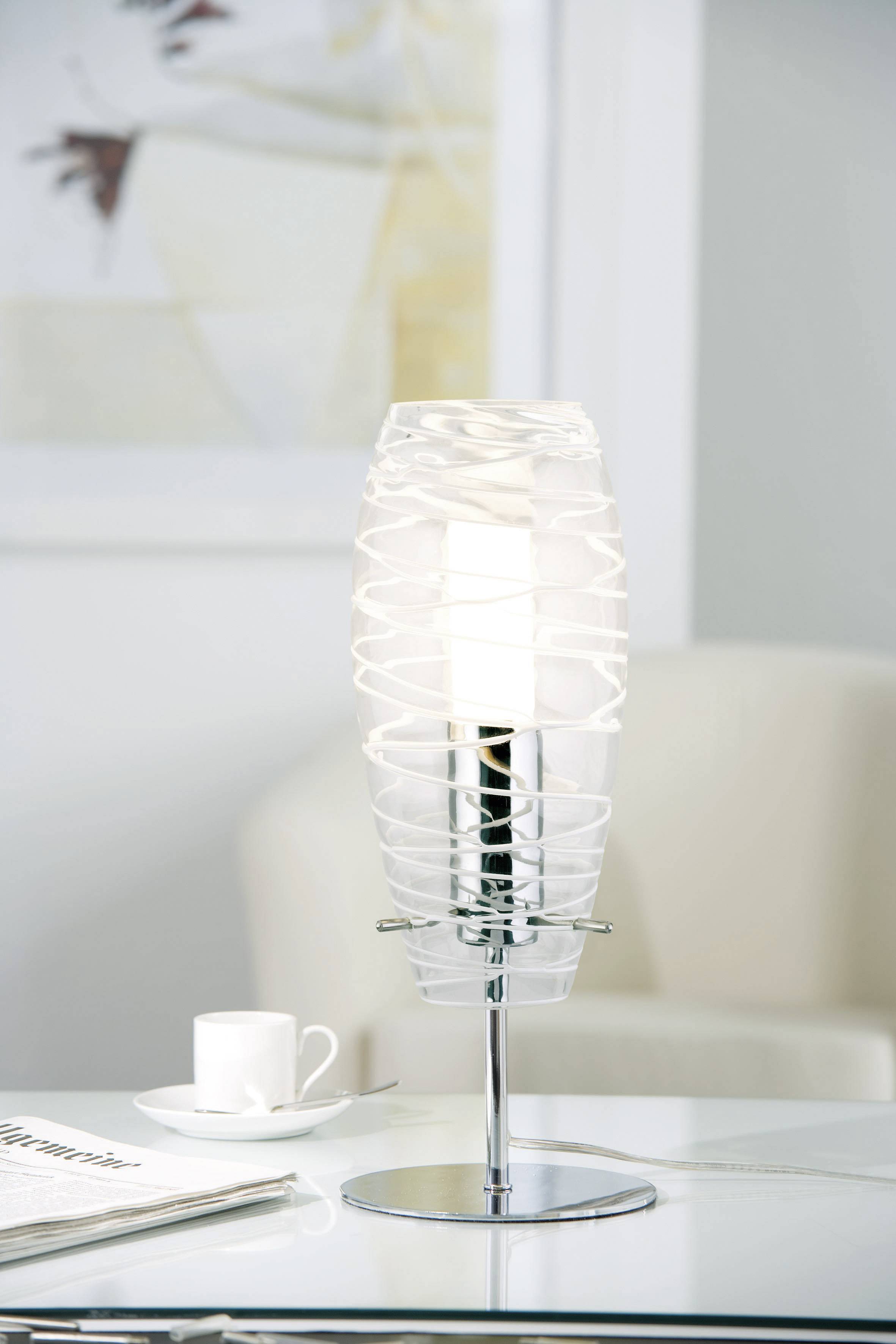 Paulmann Biodola 99864 Lampenschirm handgefertigt Glas, Weiß (transparent)