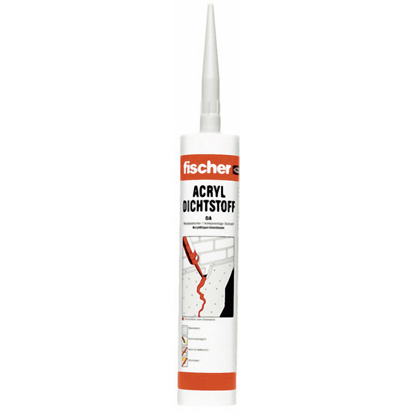 Fischer DA Acryl Herstellerfarbe Weiß 053110 310ml