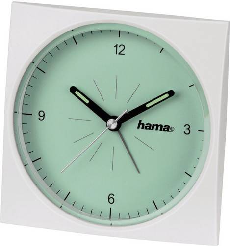Hama 00113975 Quarz Wecker Grün Alarmzeiten 1