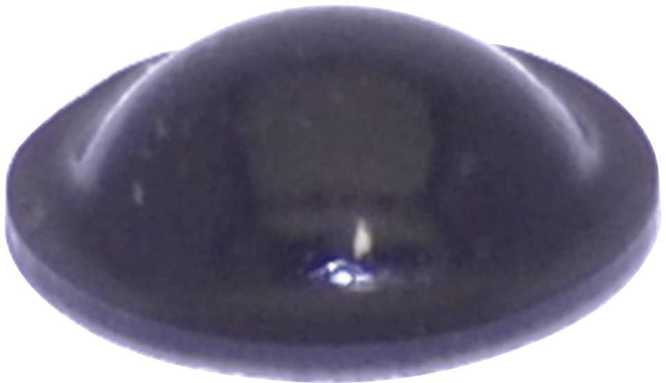 Eine schwarze Halbkugelförmige Objekt von oben fotografiert.