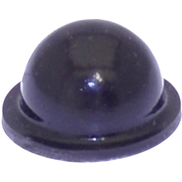 TOOLCRAFT PD2055SW Gerätefuß selbstklebend, rund Schwarz (Ø x H) 9.6 mm x 5.4 mm