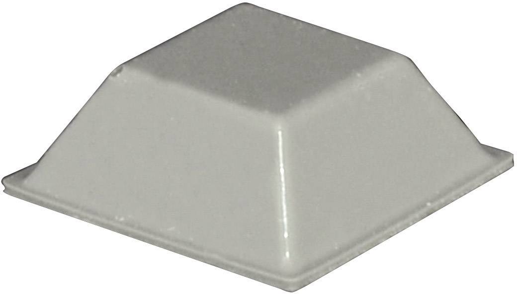 TOOLCRAFT PD2205G Gerätefuß selbstklebend, quadratisch Grau (L x B x H) 20.5 x 20.5 x 7.5 mm