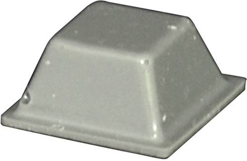 TOOLCRAFT PD2126G Gerätefuß selbstklebend, quadratisch Grau (L x B x H) 12.6 x 12.6 x 5.7 mm
