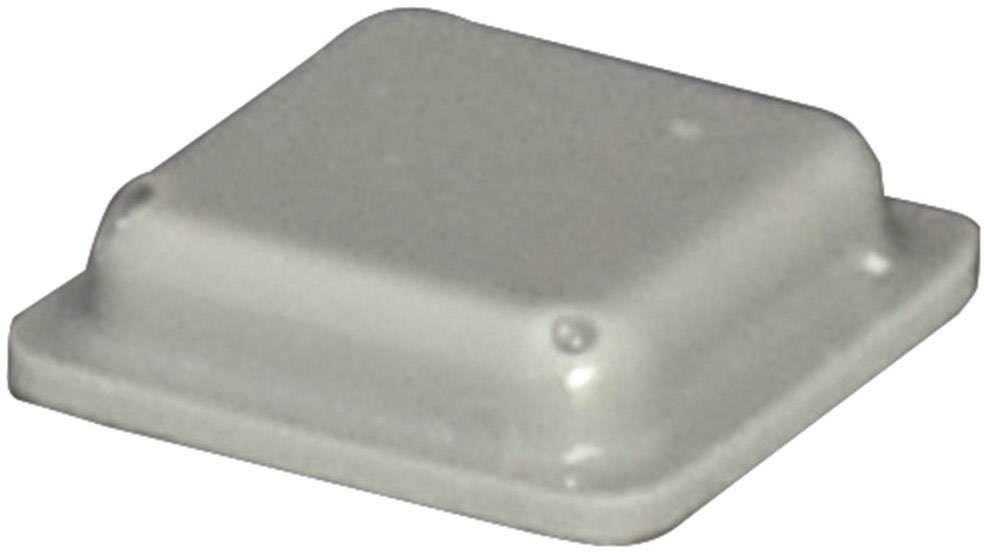 TOOLCRAFT PD2100G Gerätefuß selbstklebend, quadratisch Grau (L x B x H) 10 x 10 x 2.5 mm
