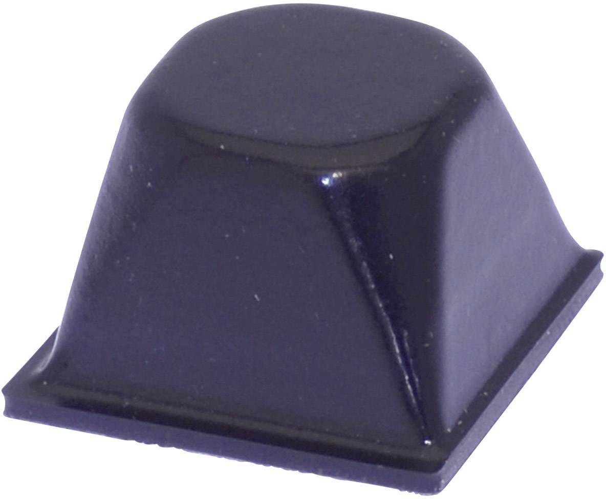 Eine schwarze, rechteckige Gummifüßecke, die als Stoßdämpfer oder Schutzpolster verwendet wird.