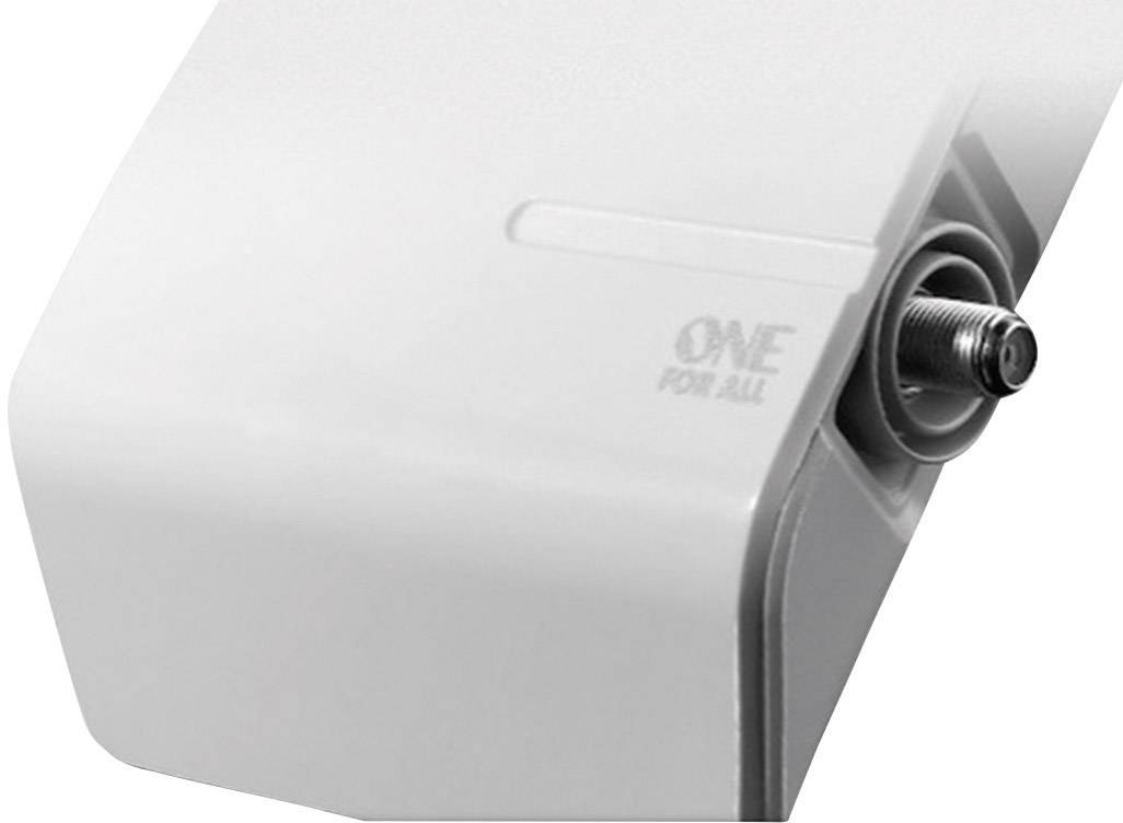 One For All SV 9450 Aktive DVB-T/T2 Flachantenne Außenbereich Verstärkung: 44 dB Weiß