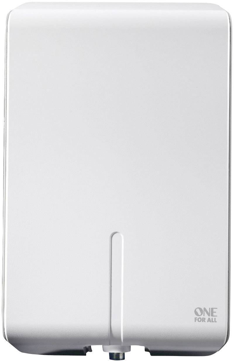 One For All SV 9455 Aktive DVB-T/T2 Flachantenne Außenbereich Verstärkung: 50 dB Weiß
