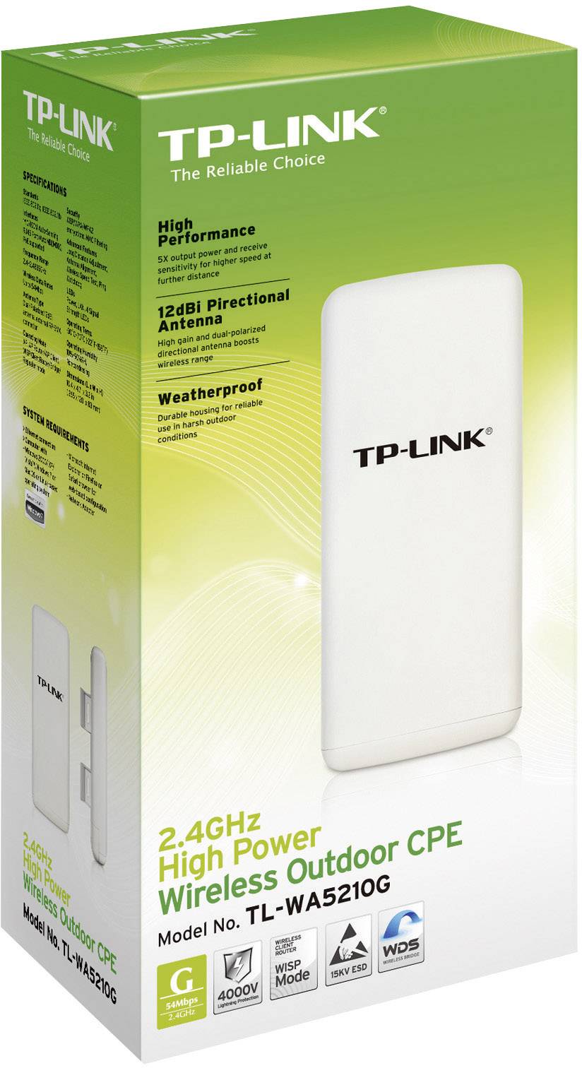 TP-LINK TL-WA5210G TL-WA5210G PoE WLAN Access-Point 54 MBit/s 2.4 GHz
