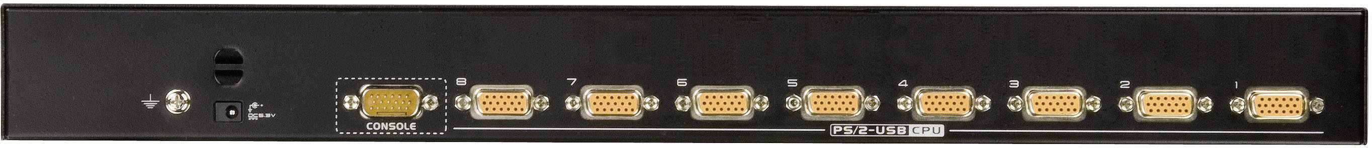 ATEN KVM Switch, USB und PS/2, 8-fach, 19 Zoll