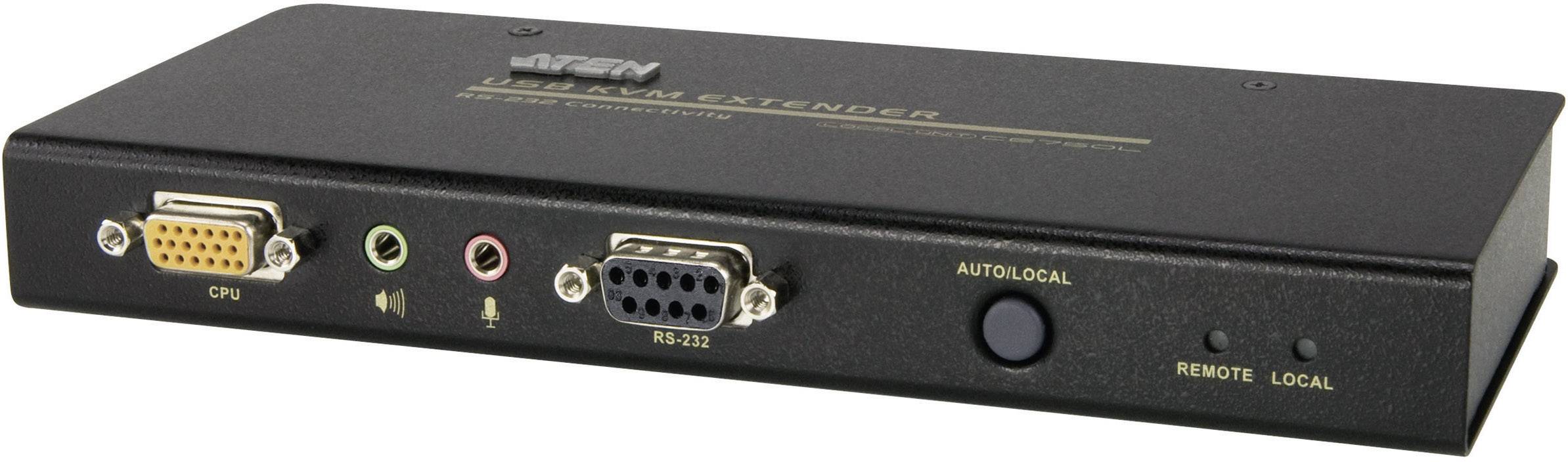 ATEN CE750 VGA, Klinke, USB-A (USB 2.0) Extender (Verlängerung) über Netzwerkkabel RJ45 150 m