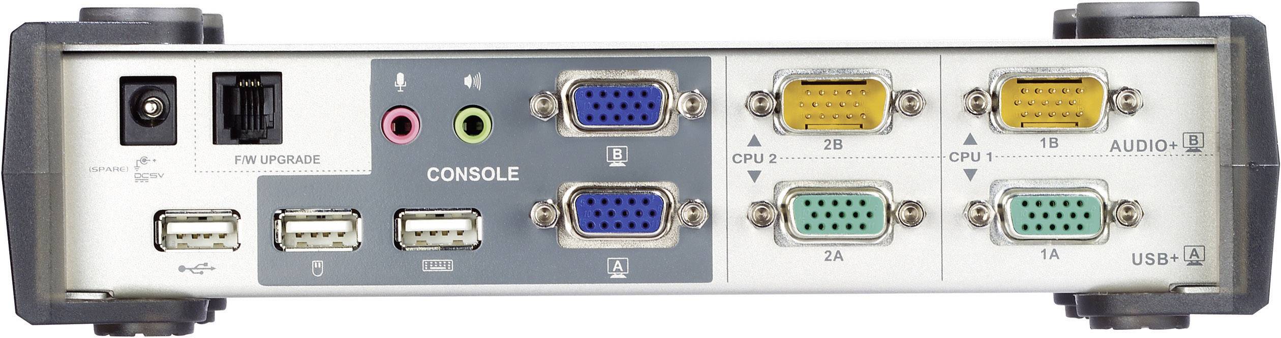 ATEN CS1742C-AT 2 Port KVM-Umschalter VGA USB 2048 x 1536 Pixel