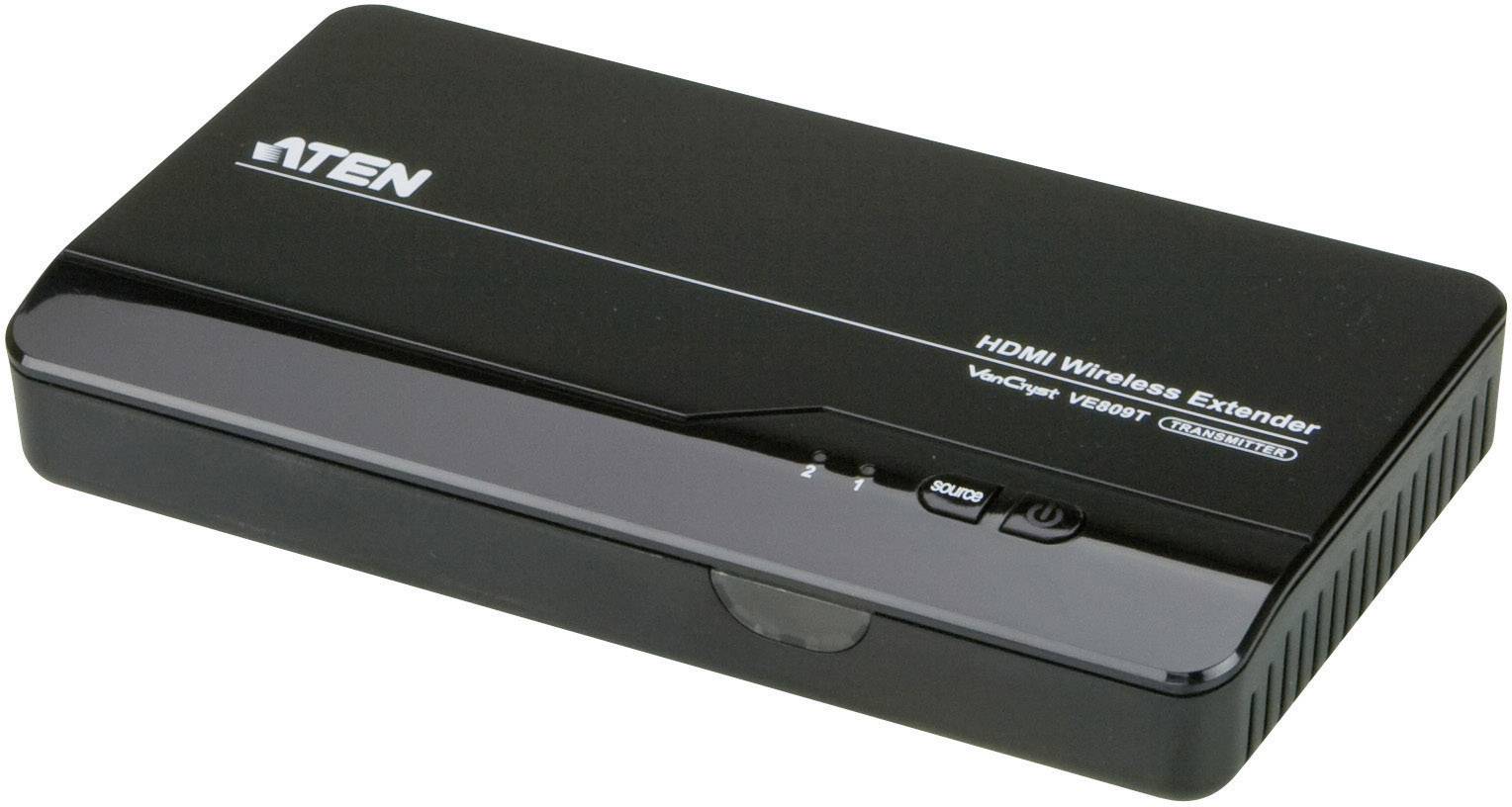 ATEN VE809-AT-G HDMI-Funkübertragung (Set) 30 m 5 GHz 1920 x 1080 Pixel mit Fernbedienung