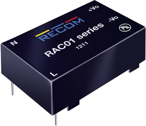RECOM AC/DC-Printnetzteil RAC01-24SC 24 V/DC 0.042A 1W