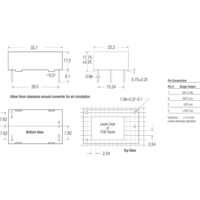 AC/DC-Printnetzteil RECOM RAC01-24SC 24 V/DC 0.042 A 1 W AC/DC-Printnetzteil RECOM RAC01-24SC 24 V/DC 0.042 A 1 W