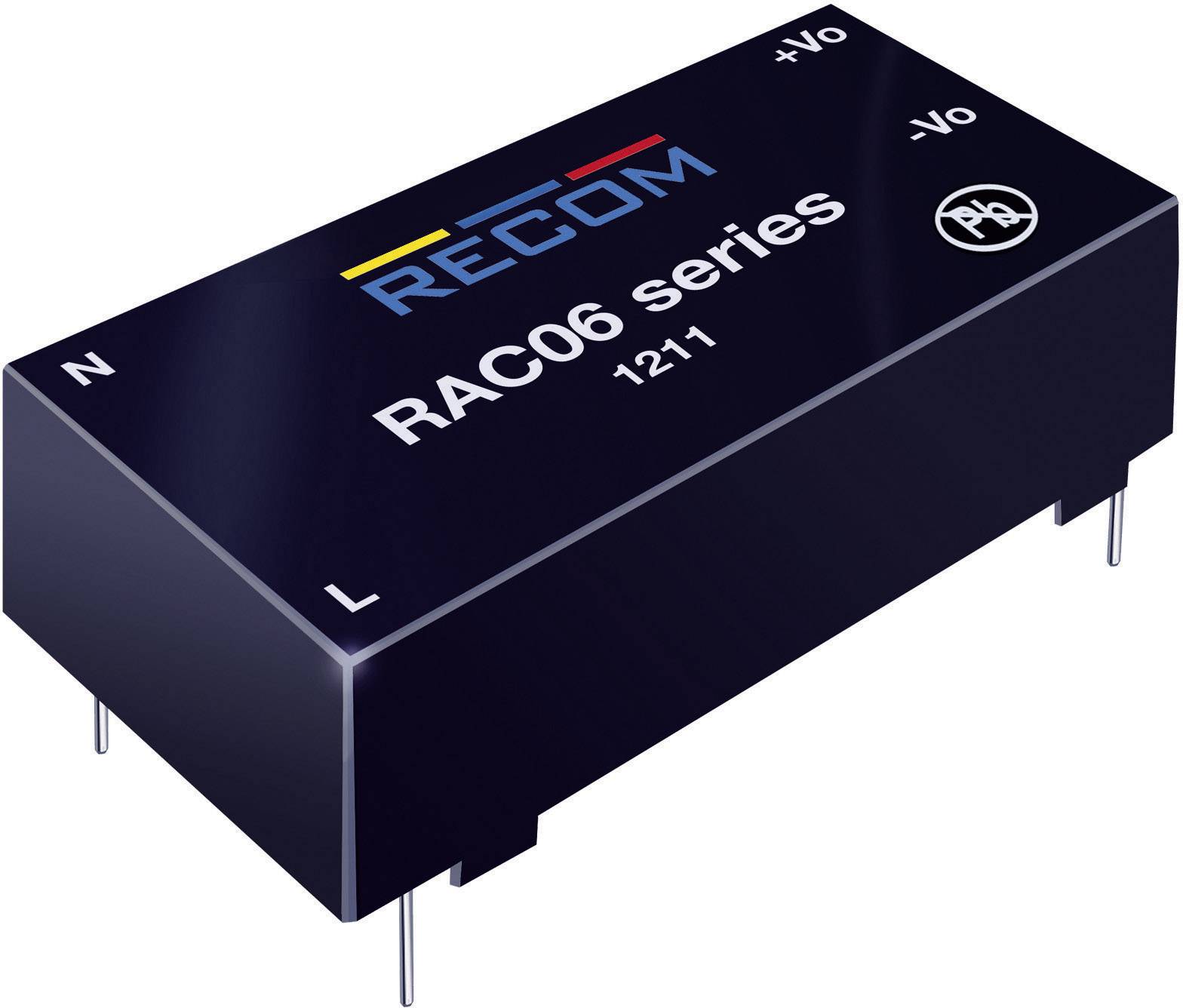 RECOM AC/DC-Printnetzteil RAC06-12SC 12 V/DC 0.5 A 6 W