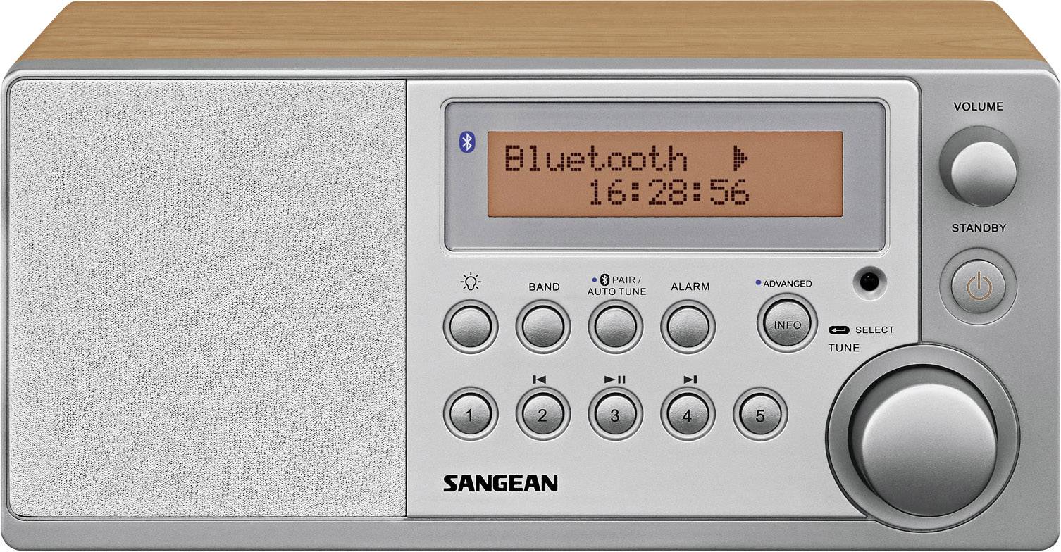 Sangean DDR-31 BT Tischradio DAB+, UKW Bluetooth®, AUX   Holz