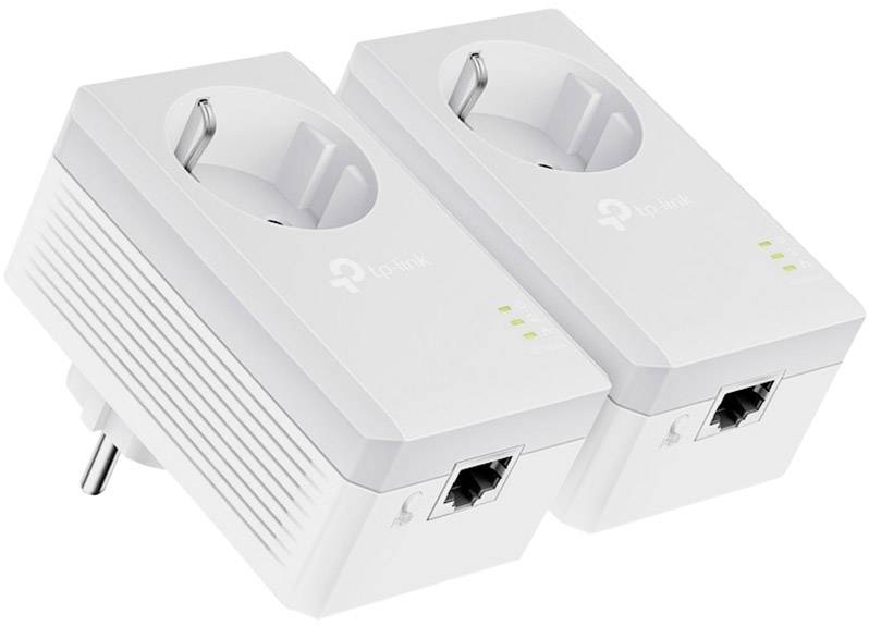TP-LINK AV500 Powerline Adapter Bridge HomePlug AV Starter Kit 2er Pack Weiß