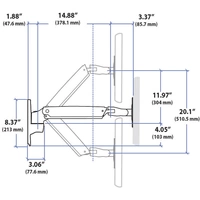Ergotron Interactive Arm LD 1fach Monitor-Wandhalterung 38,1cm (15") - 106,7cm (42") Schwarz, Silber Neigbar+Schwenkbar, Rotierbar Ergotron Interactive Arm LD 1fach Monitor-Wandhalterung 38,1cm (15") - 106,7cm (42") Schwarz, Silber Neigbar+Schwenkbar, Rotierbar