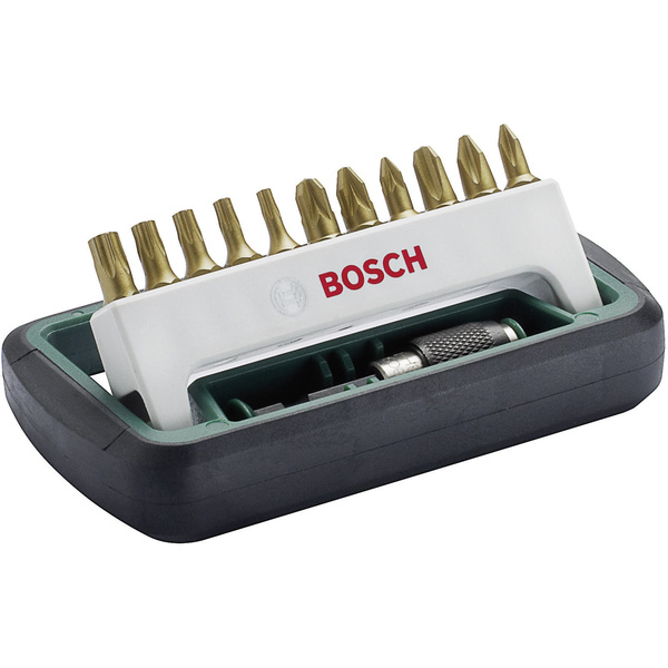 Bosch Accessories 2608255991 Bit set 12-piece Slot, Phillips, Pozidriv, TORX socket