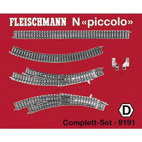 Fleischmann 9191 N piccolo (mit Bettung) Ergänzungs-Set 1 Set