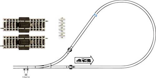 6199 H0 Profi-Gleis Kehrschleifengarnitur