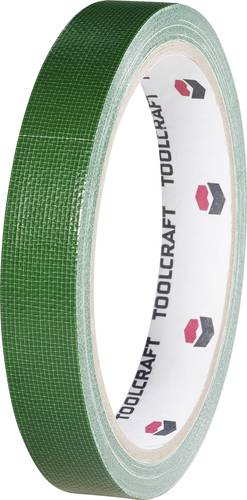 TOOLCRAFT HEB38L10ÜC HEB38L10ÜC Gewebeklebeband HEB38L10ÜC Grün (L x B) 10m x 38mm 10m