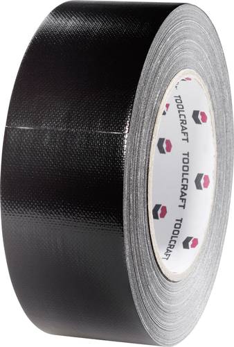 TOOLCRAFT 54B48L20SC 54B48L20SC Gewebeklebeband Gaffer Schwarz (L x B) 20 m x 48 mm 1 St.