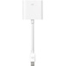Apple MB570Z/B DisplayPort / DVI Adapter [1x Mini-DisplayPort Stecker - 1x DVI-Buchse 24+1pol.] Weiß 20.00cm