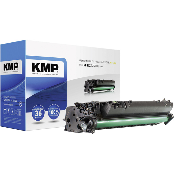KMP H-T164   ersetzt HP 80X, CF280X Schwarz 7300 Seiten Kompatibel Toner