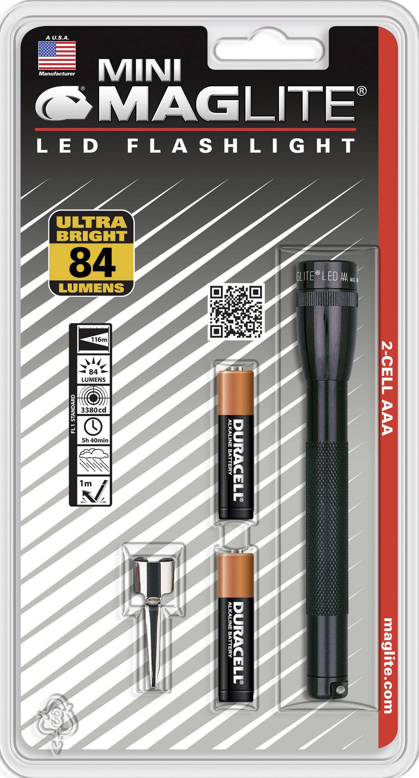 Mag-Lite Mini-Mag LED AAA SP32016 LED Mini-Taschenlampe batteriebetrieben 84 lm 5.5 h 49 g