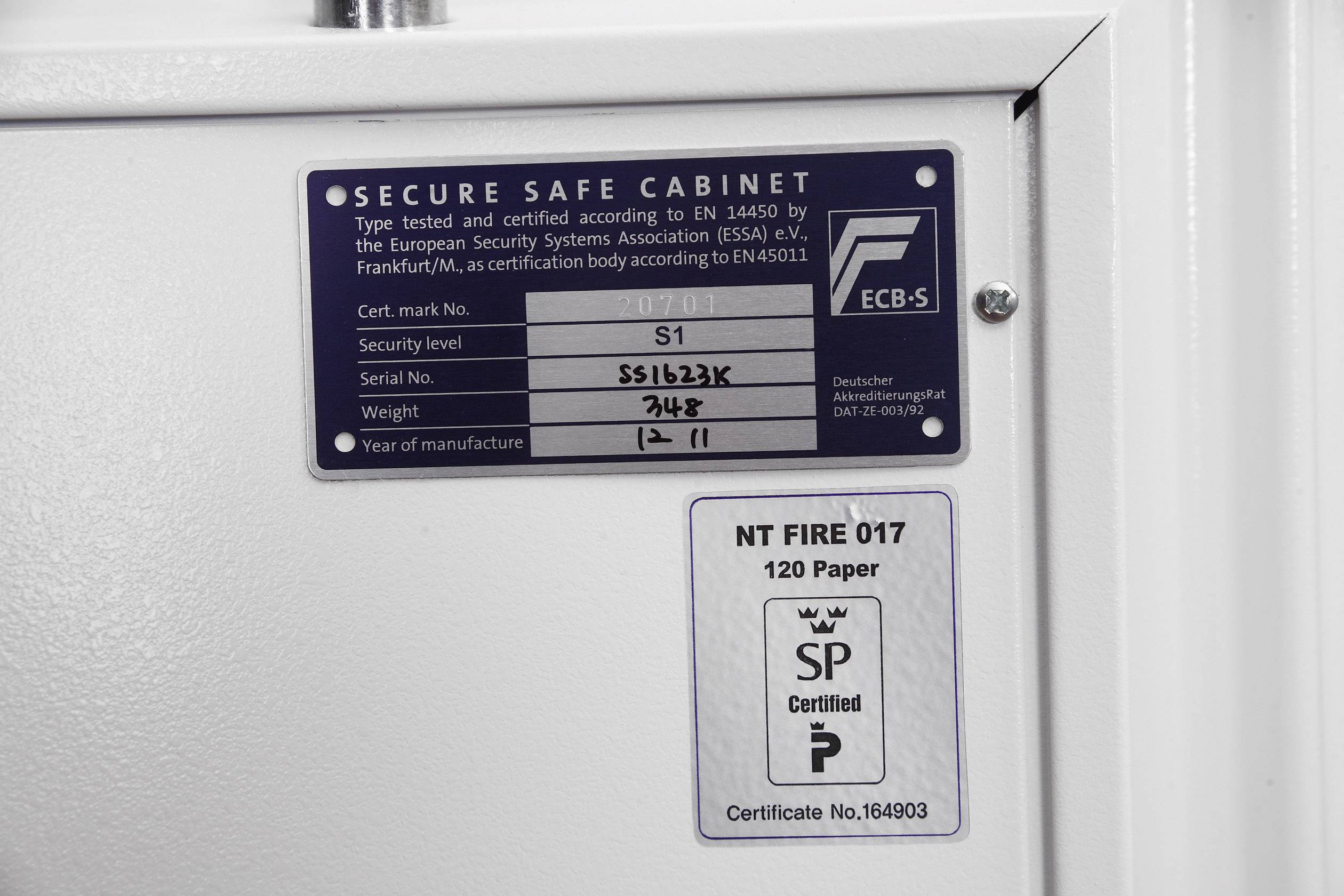 Phoenix SS1623E Fire Fox Feuerschutztresor Zahlenschloss