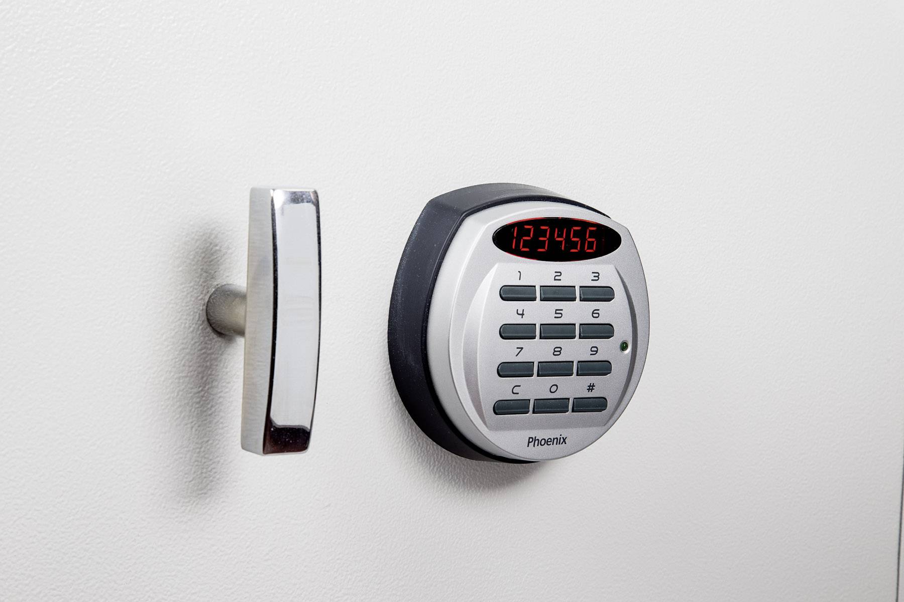 Phoenix SS0998ED-WH Cashier Deposit Einwurftresor mit Geldeinwurfklappe Zahlenschloss