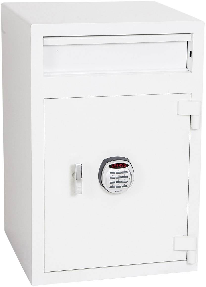 Phoenix SS0998ED-WH Cashier Deposit Einwurftresor mit Geldeinwurfklappe Zahlenschloss