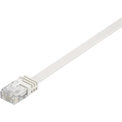 Câble réseau extra-plat CAT 6 U/UTP - 95153 - 3.00 m - blanc - [1x RJ45 mâle - 1x RJ45 mâle]
