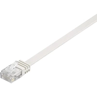 Goobay RJ45 Netzwerkkabel, Patchkabel CAT 6 U/UTP 0.50m Weiß hochflexibel, flach Goobay RJ45 Netzwerkkabel, Patchkabel CAT 6 U/UTP 0.50m Weiß hochflexibel, flach