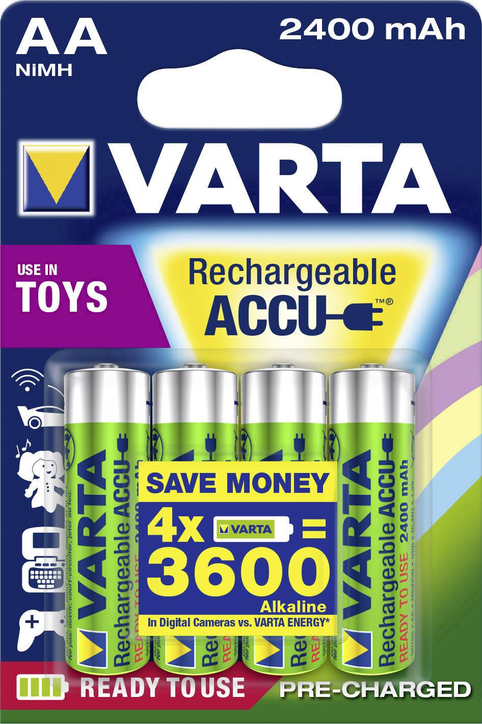 Varta HR06 Mignon (AA)-Akku NiMH 2400 mAh 1.2 V 4 St.