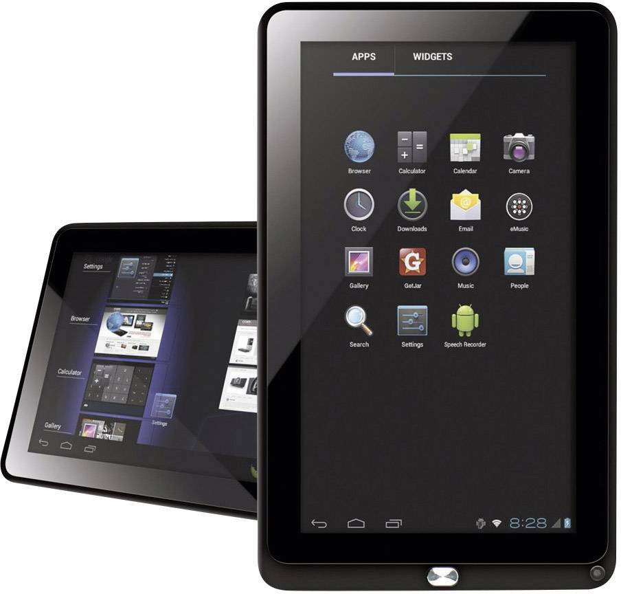 COBY 8 GB Schwarz 25.7 cm (10.1 Zoll) Android™ 4.0 1024 x 600 Pixel
