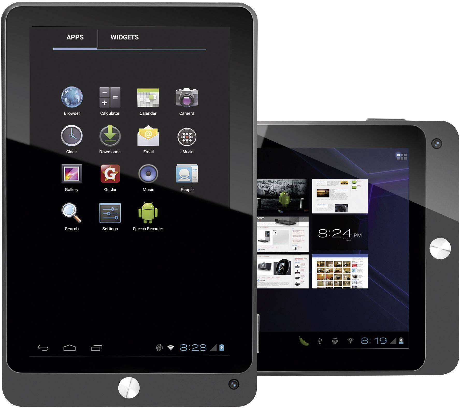 COBY 8 GB Schwarz 25.7 cm (10.1 Zoll) Android™ 4.0 1024 x 600 Pixel