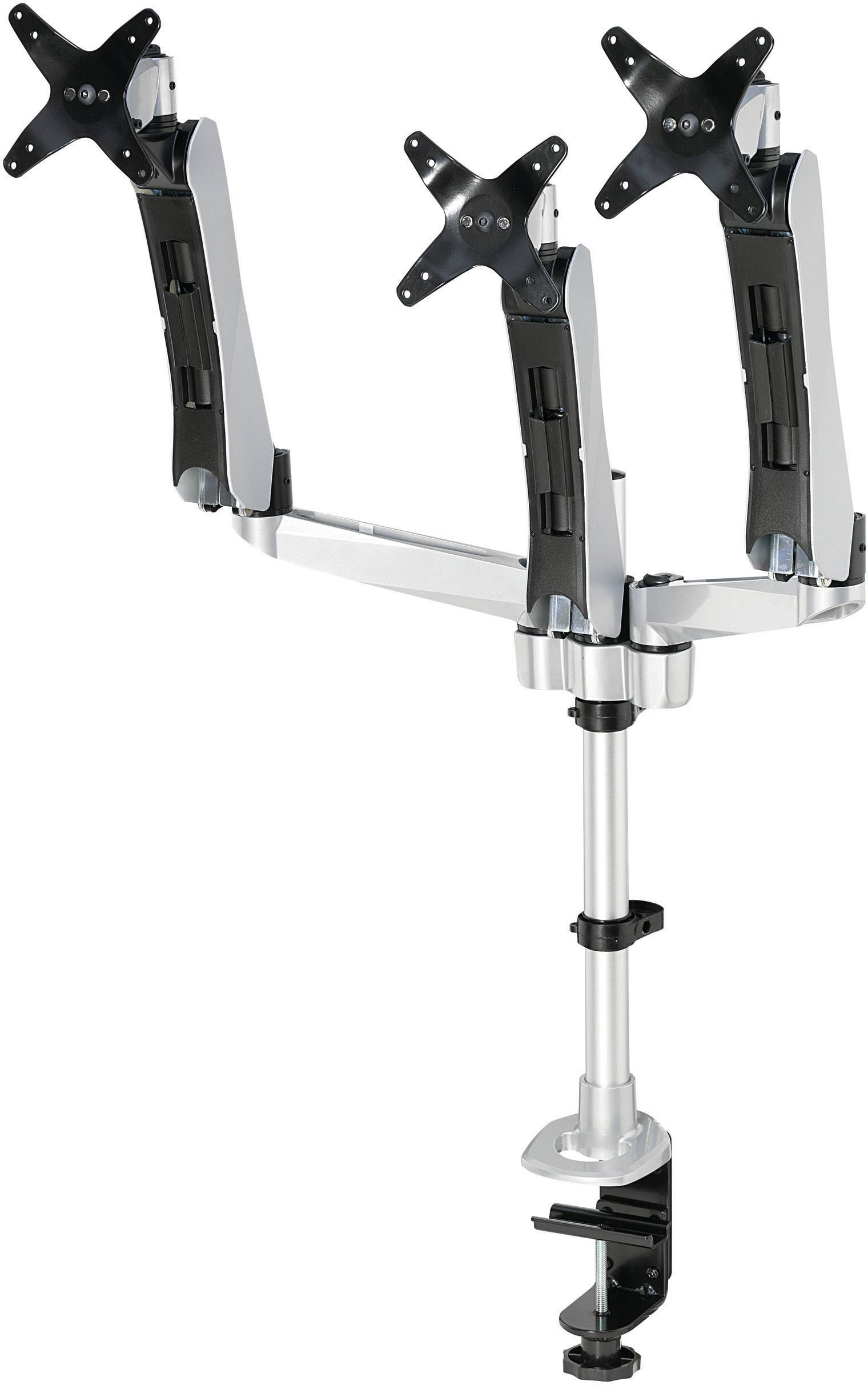 SpeaKa Professional SP-1624812 Flex 3fach Monitor-Tischhalterung 25,4cm (10") - 61,0cm (24") Höhenverstellbar, Neigbar