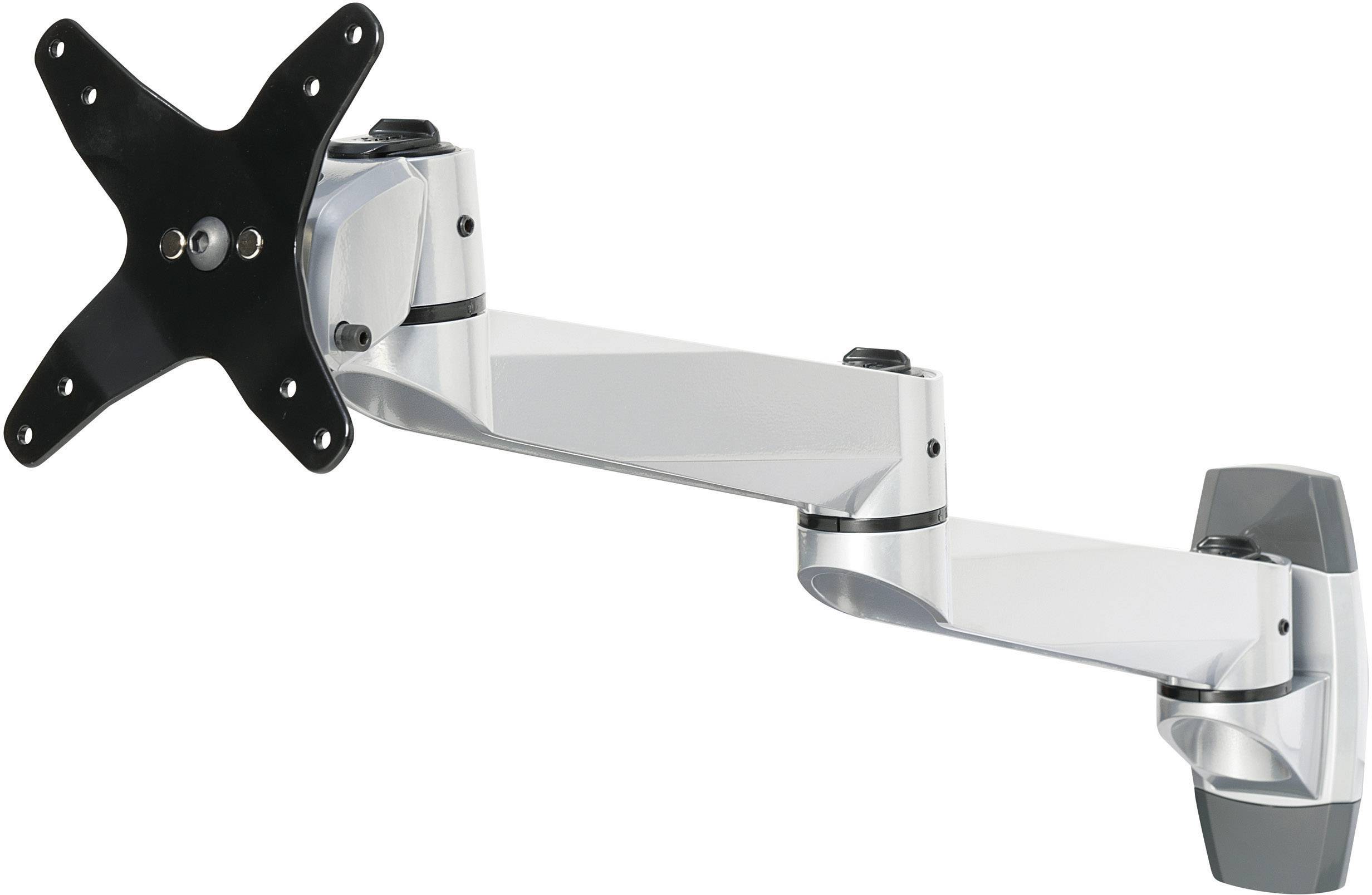 SpeaKa Professional SP-1624856 SuperSwivel 1fach Monitor-Wandhalterung 25,4cm (10") - 76,2cm (30") Silber-Schwarz Neigbar