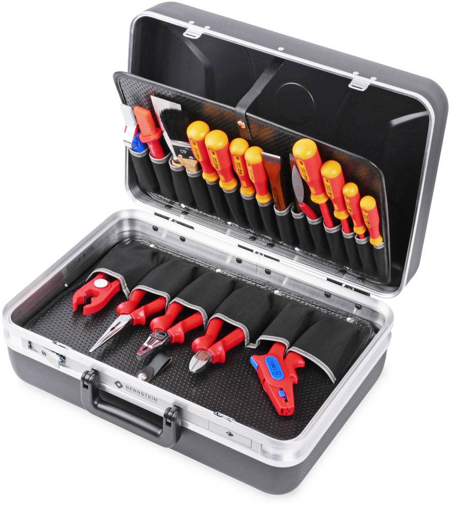 Bernstein Tools for Electronics PROTECTION 8200 VDE VDE Werkzeugkoffer bestückt 23teilig (L x B x H) 480 x 350 x 170mm